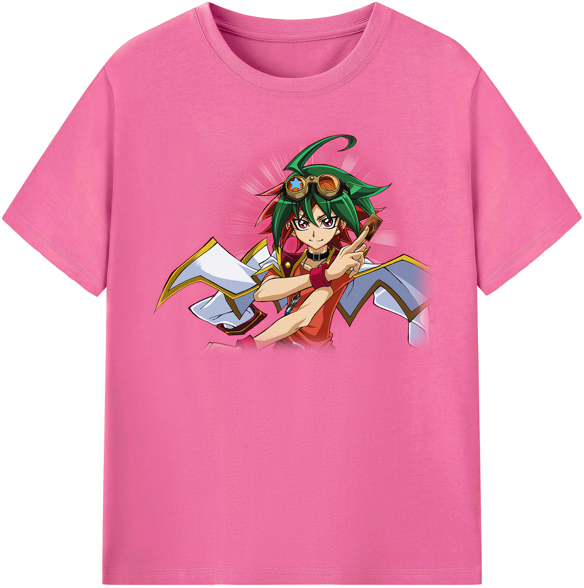 （画像用） 遊☆戯☆王 Yu-Gi-Oh! レディースカジュアルプリントTシャツ（綿100％）